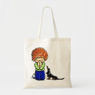 Prayer Partners Boy B/T Dachshund Tote Bag