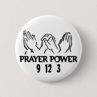 Prayer Power Ronde Button 5,7 Cm