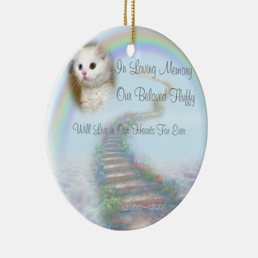 Prayer, prachtig gepersonaliseerd voetgedenkteken keramisch ornament (Rechts)