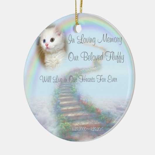 Prayer, prachtig gepersonaliseerd voetgedenkteken keramisch ornament (Links)