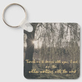 Prayer Quote met Willow Tree Christelijk Sleutelhanger (Voorkant)