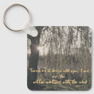 Prayer Quote met Willow Tree Christelijk Sleutelhanger