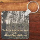 Prayer Quote met Willow Tree Christelijk Sleutelhanger (Achterkant)