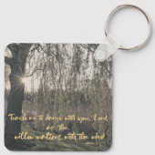 Prayer Quote met Willow Tree Christelijk Sleutelhanger (Achterkant)
