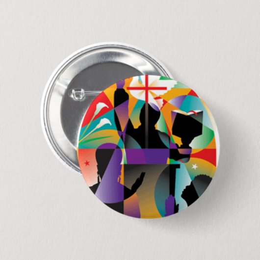 PRAYER.... RONDE BUTTON 5,7 CM (Voorkant /achterkant)