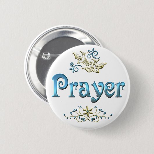 PRAYER RONDE BUTTON 5,7 CM (Voorkant /achterkant)