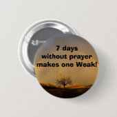 Prayer Ronde Button 5,7 Cm (Voorkant /achterkant)