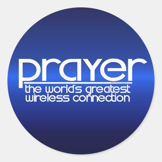 PRAYER RONDE STICKER (Voorkant)