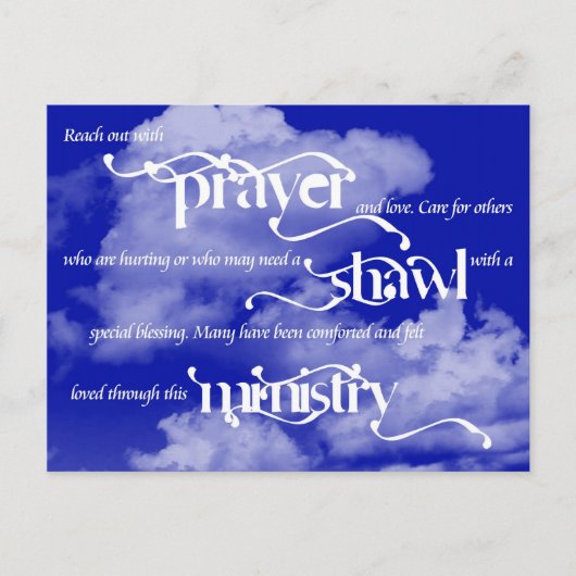 Prayer Shawl Ministry Post Card Briefkaart (Voorkant)