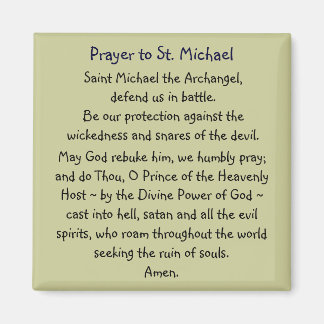 Prayer ~ St. Michael Magneet