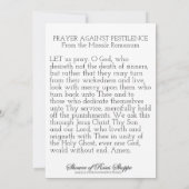 Prayer tegen Pestilence Corona Virus Covid-19 Kaart (Achterkant)