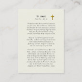 Prayer to St. Anne, Catholic Prayer Card Plaatskaartje (Achterkant)