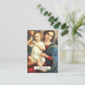 Prayer to St. Monica Virgin Mary Jesus Communion Plaatskaartje (Staand voorkant)