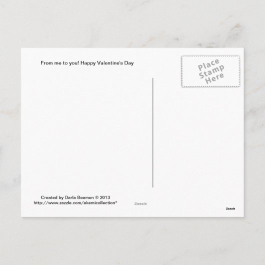 Prayer to St. Valentine Postcard Feestdagenkaart (Achterkant)