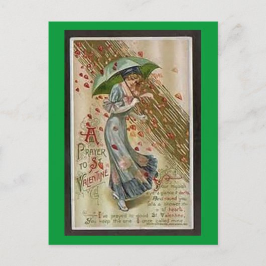 Prayer to St. Valentine Postcard Feestdagenkaart (Voorkant)