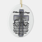 Prayer van de politieambtenaar keramisch ornament (Rechts)