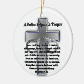 Prayer van de politieambtenaar keramisch ornament (Links)