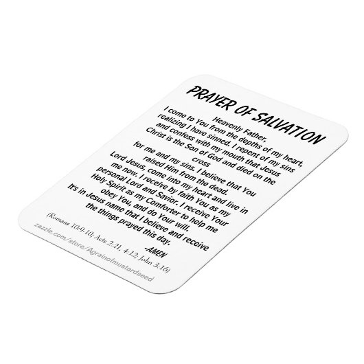 PRAYER VAN DE SALVATIE MAGNEET (Linkerzijde)