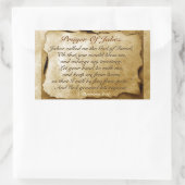 Prayer van Jabez 1 Chronicles 4:10, Bijbelversie Rechthoekige Sticker (Tas)