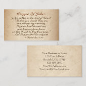 Prayer van Jabez 1 Chronicles 4:10, Bijbelversie Visitekaartje (Voorkant / Achterkant)