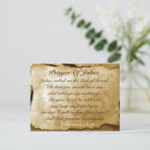 Prayer van Jabez Bijbel Verse Custom Briefkaart (Staand voorkant)