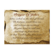 Prayer van Jabez Bijbel Verse Custom Briefkaart