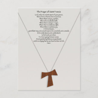 Prayer van Saint Francis Briefkaart