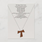 Prayer van Saint Francis Briefkaart (Voorkant)