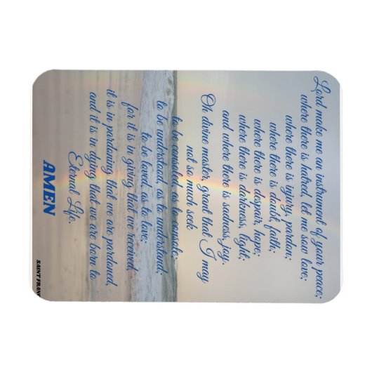 Prayer van Saint Francis Magneet (Horizontaal)