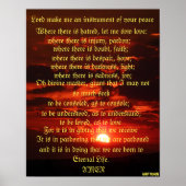 Prayer van Saint Francis Poster (Voorkant)