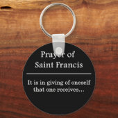 Prayer van Saint Francis Sleutelhanger (Voorkant)