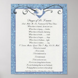 Prayer van Saint-Francis van Assisi 15:17 Parijs Poster