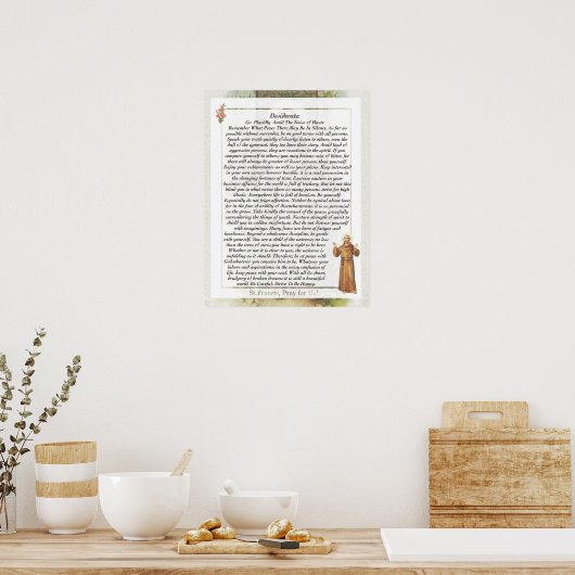 Prayer van Saint-Francis van Assisi 15:17 Parijs Poster (Keuken)