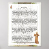 Prayer van Saint-Francis van Assisi 15:17 Parijs Poster (Voorkant)