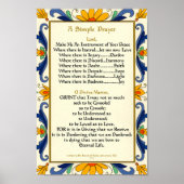 Prayer van Saint-Francis van Assisi 15:17 Parijs Poster (Voorkant)