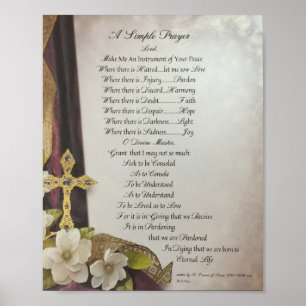 Prayer van Saint-Francis van Assisi 15:17 Parijs Poster