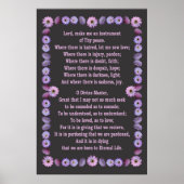 PRAYER VAN ST FRANCIS POSTER (Voorkant)