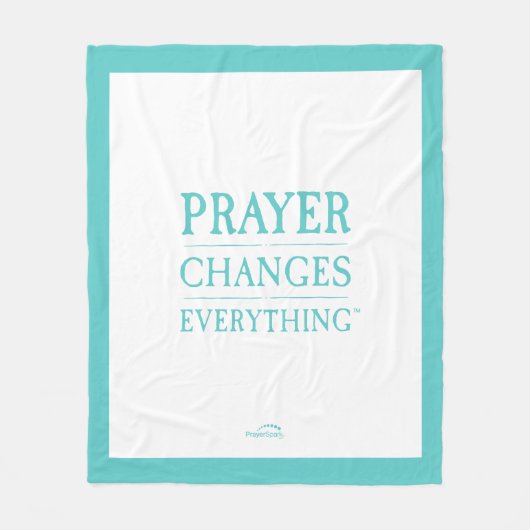 Prayer verandert alles 50 x 60 inch fleece deken (Voorkant)