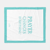 Prayer verandert alles 50 x 60 inch fleece deken (Voorkant (Horizontaal))
