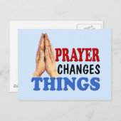 PRAYER VERANDERT DINGEN BRIEFKAART (Voorkant / Achterkant)