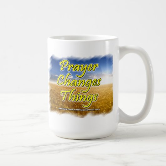 "Prayer verandert Dingen" koffie-Mok Koffiemok (Rechts)