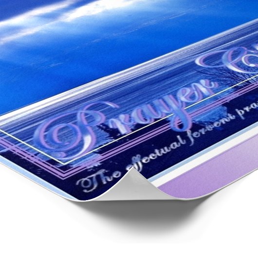 Prayer verandert dingen poster (Hoek)