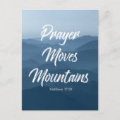 PRAYER VERPLAATST BRIEFKAART MOUNTAINES (Voorkant)