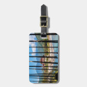 Prayer vlaggen en Punakha Dzong - Bhutan Bagagelabel (Voorkant verticaal)