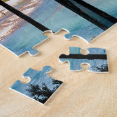 Prayer vlaggen en Punakha Dzong - Bhutan Legpuzzel (Zijkant)