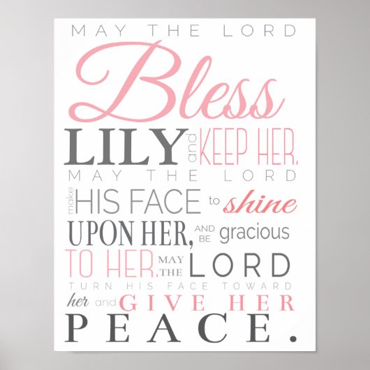 PRAYER VOOR BABY GIRL POSTER (Voorkant)