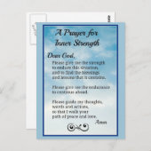 Prayer voor binnensterkte briefkaart (Voorkant / Achterkant)