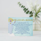 Prayer voor onze dame van schoonheid briefkaart (Staand voorkant)