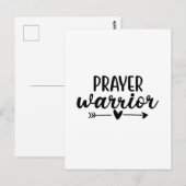 Prayer Warrior Briefkaart (Voorkant / Achterkant)