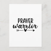Prayer Warrior Briefkaart (Voorkant)